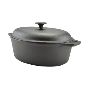 Roaster cu capac Perfect Home 15534, fontă pură, 32 cm - Img 4