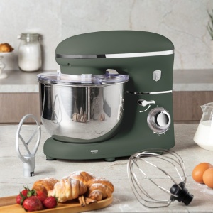 Robot de bucătărie Green Matt Berlinger Haus BH 9708 – 1300 W, bol inox 6 L, 6 viteze, verde mat - Img 5