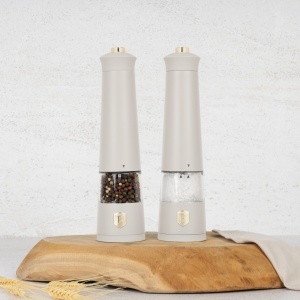 Set 2 rasnite sare si piper Sahara Berlinger Haus BH 9545, electrice, crem mat - Img 5