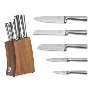 Set cutite 6 piese cu stativ lemn Berlinger Haus BH 3124