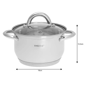 Set de oale, 6 piese, din oțel inoxidabil Kinghoff KH-4446 - Img 4