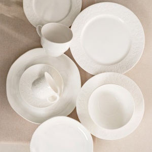 Set farfurii Beno, Homla, 12 bucati, alb 778247 - Img 6
