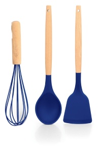 Set oale marmorate cu ustensile 13 piese Royalty Line BS1010, albastru - Img 2