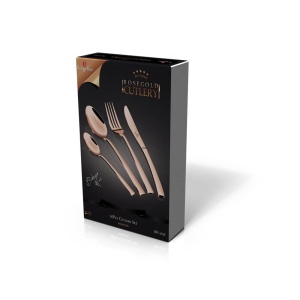 Set Tacamuri 16 piese, 4 persoane, Berlinger Haus Rose Gold auriu rose lucios, BH 2638