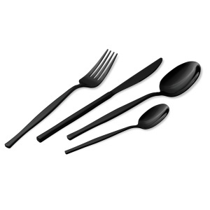 Set tacamuri 24 piese, 6 persoane, negru oglinda Berlinger Haus BH 3066 - Img 2