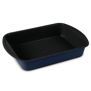 Tavă dreptunghiulară pentru cuptor 40 × 28,5 cm, antiaderentă – Berlinger Haus Deep Sea BH 8697, albastru mat, oțel carbon