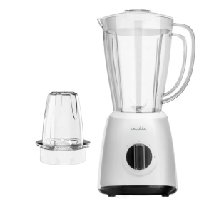 Blender electric Decakila, 400W, 1.5L, 2 viteze KEJB034W, alb