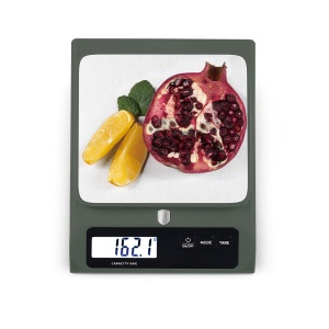 Cântar de bucătărie digital 6 kg, platformă inox – Berlinger Haus Green Matte BH 9919, verde mat, funcție tara - Img 2