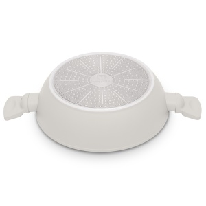 Cratita cu capac 28 cm, 3,8L Sahara Berlinger Haus BH 8068, antiaderenta, crem