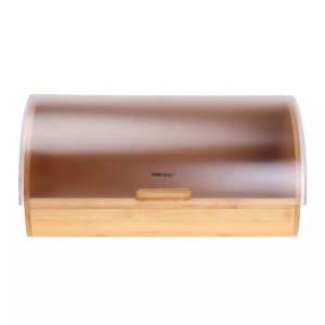 Cutie de paine cu capac transparent, bambus Kinghoff KH3216 - Img 2