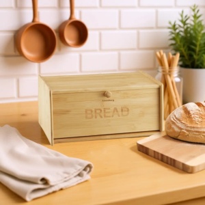 Cutie pentru pâine din bambus, 39.5×24.5×18 cm, Klausberg KB-7933 - Img 4