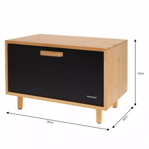 Cutie pentru paine neagra Klausberg KB7399
