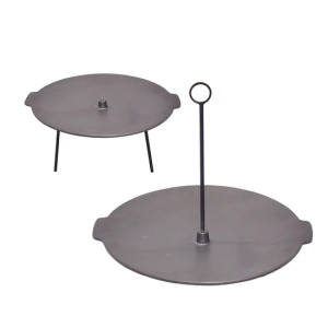 Disc grill BBQ + suport suspendabil 45cm, fonta Perfect Home 15604