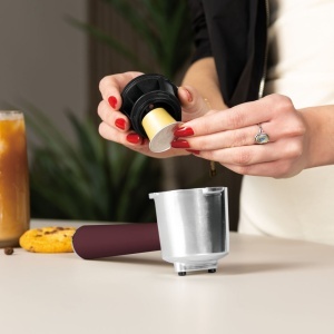 Espressor digital 3 in 1 Leonardo Berlinger Haus BH 9848, visiniu mat - Img 6