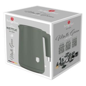 Fierbător de apă cu pereți dubli, 1,7 L – Berlinger Haus Green Matte BH 9924, verde mat - Img 2