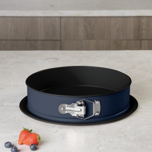 Formă de tort rotundă cu pereți detașabili 26 cm – Berlinger Haus Deep Sea BH 8702, albastru mat, antiaderentă - Img 5