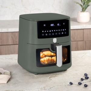Friteuză cu aer cald 8 L, 1650 W, 11 programe – Berlinger Haus Green Matte BH 9710, verde mat, timer 60 de minute - Img 5