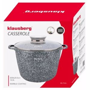 Oala cu capac 28 CM 10L Klausberg KB7526