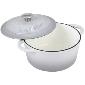 Oală cu capac din fontă Ø21 cm, 2,4L, gri Kinghoff KH1520 - Img 2