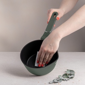 Oală pentru sos cu capac 16 cm – Berlinger Haus Green Matte BH 8155, verde mat, antiaderentă titan, compatibilă inducție - Img 11