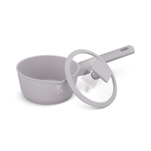 Oala sos cu capac 16 cm, 1,2 L Taupe Berlinger Haus BH 8088, antiaderenta, gri