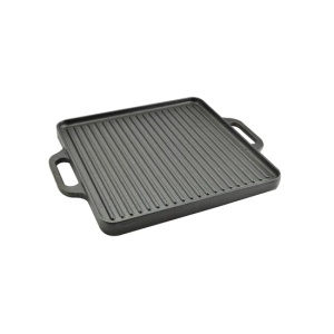 Placa grill BBQ dubla fata 42x42cm, fonta Perfect Home 12971