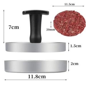 Presa pentru hamburgeri/chiftele aluminiu 11,8cm Perfect Home 10458 - Img 4