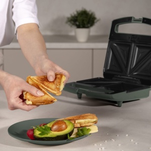 Sandwich maker 3 în 1 cu plăci interschimbabile – Berlinger Haus Green Matte BH 9978, verde mat - Img 7