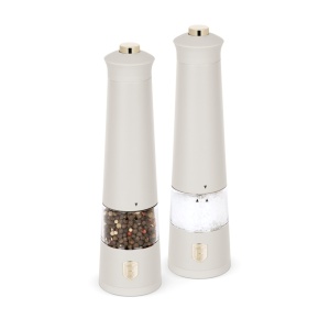 Set 2 rasnite sare si piper Sahara Berlinger Haus BH 9545, electrice, crem mat - Img 2