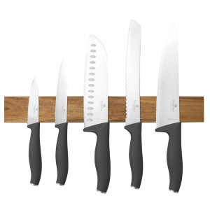 Set cutite cu suport magnetic Anthracite Collection Berlinger Haus BH 2940