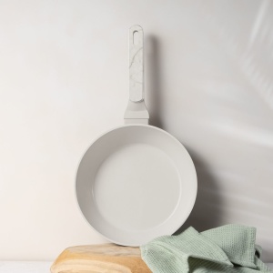 Set oale cu capace 10 piese – Berlinger Haus Sahara Marble BH 8400, crem mat, antiaderent titan, mânere efect marmură, inducție - Img 6
