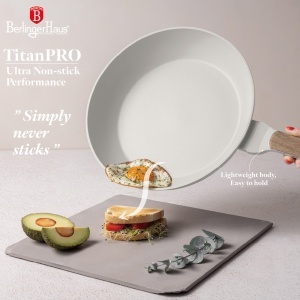 Set oale si tigai 15 piese, manere insertie lemn Sahara Nordic Berlinger Haus BH 8325, inductie, design modern - Img 4