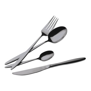 Set tacamuri 24 piese, 6 persoane, negru oglinda Berlinger Haus BH 3063