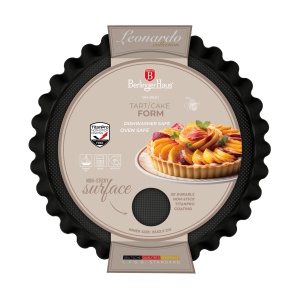 Tava pentru tarta 28 cm Leonardo Berlinger Haus BH 8630, antiaderenta, visiniu