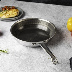 Tigaie ceramică antiaderentă fără PFAS 24 cm, Tri-Ply, pentru inducție – VCASA Velora 90155, fără PTFE și PFOA - Img 8