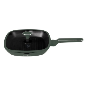 Tigaie grill cu capac antiaderenta cu titan 28 cm Green Matte Collection Berlinger Haus BH 8162 - Img 2