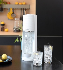 Aparat preparare bauturi carbogazoase, sifon , cu butelie CO2 inclusa, Terra White Sodastream 1012811400, alb - Img 8