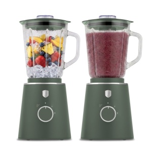 Blender de masă cu bol de sticlă 1,5 L, 1000 W – Berlinger Haus Green Matte BH 9823, verde mat, zdrobește gheața - Img 4