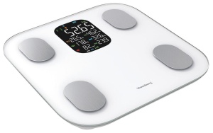 Cântar de baie inteligent cu analiză corporală și Bluetooth, 180 kg – Klausberg KB-7855, alb, ecran LCD color - Img 2