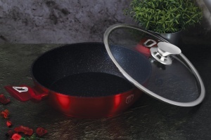 Cratita cu capac 24 cm Burgundy Berlinger Haus BH 1262N - Img 6