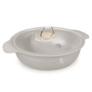 Cratita cu capac si separator 30 cm, 4,2L Sahara Berlinger Haus BH 8628, antiaderenta, crem