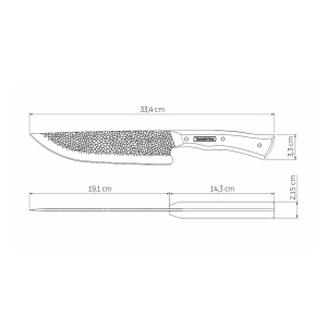 Cutit bucatar sef cu lama de 19.1 cm Nomade Tramontina 22869108, fabricat in Brazilia - Img 4