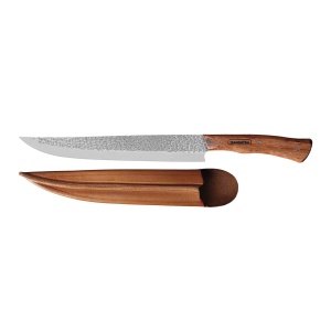Cutit pentru feliat cu lama de 25 cm cu teaca piele Nomade Tramontina 22868010, fabricat in Brazilia - Img 1