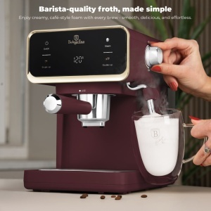 Espressor digital 3 in 1 Leonardo Berlinger Haus BH 9848, visiniu mat - Img 5