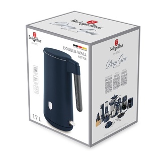 Fierbător de apă cu pereți dubli 1,7 L Deep Sea Berlinger Haus BH 9960, 2200 W, albastru mat - Img 12