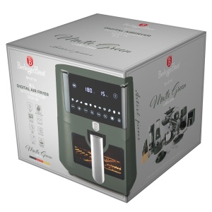 Friteuză cu aer cald 8 L, 1650 W, 11 programe – Berlinger Haus Green Matte BH 9710, verde mat, timer 60 de minute - Img 2