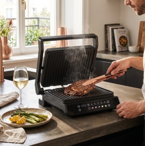 Grill electric sandwich maker Berlinger Haus BH 9781, negru-roz - Img 5