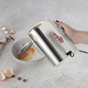 Mixer de mână Berlinger Haus Sahara BH 9740, 300 W, crem/auriu - Img 5