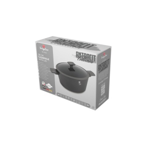 Oala cu capac, 28 cm, 6.1 litri Anthracite Collection Berlinger Haus BH 8132