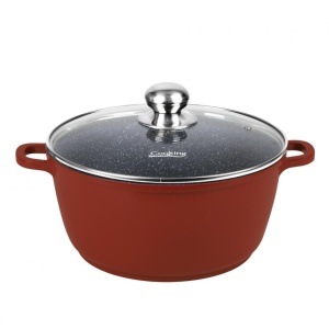 Semioala Aluminiu+Capac 40x17.5cm, 18.6l, Calabria, Cooking By Heinner HR-JLG-C40SO